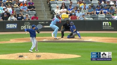 Matt Wallner homers (11) on a fly ball to right center field.