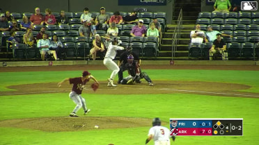 Charlie Pagliarini singles on a sharp line drive to center fielder Dylan Dreiling. Bill Knight scores.