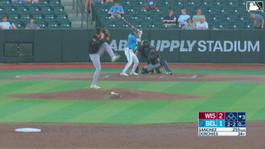 Brian Sanchez homers (3) on a line drive to right field.
