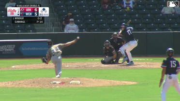 Brandon Winokur homers (10) on a fly ball to left center field. Marek Houston scores.