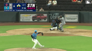 Nick Raposo singles on a ground ball to center fielder Brayan Buelvas. Connor Joe scores. Jakson Reetz to 2nd.