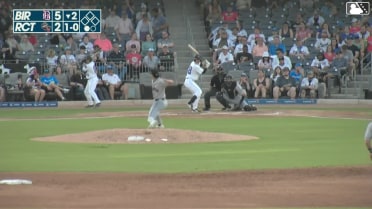 Wade Meckler homers (2) on a fly ball to right field.