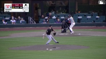 Jose Siri triples (3) on a line drive to center fielder Turner Hill. Niko Kavadas scores.
