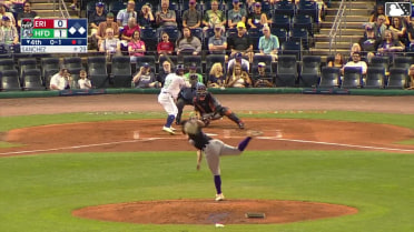 Mike Antico singles on a ground ball to first baseman Andrew Jenkins. Andy Perez scores. Braylen Wimmer out at 3rd, second baseman Woody Hadeen to first baseman Andrew Jenkins to third baseman E.J. Exposito.