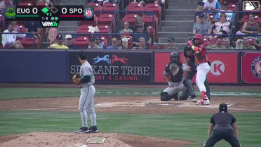 Alan Espinal singles on a line drive to center fielder Lisbel Diaz. Kelvin Hidalgo scores.