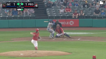 Tyriq Kemp out on a sacrifice fly to left fielder Ian Petrutz. Derlin Figueroa scores. Jose Cerice to 2nd.