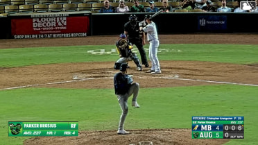 Parker Brosius homers (2) on a fly ball to left center field.