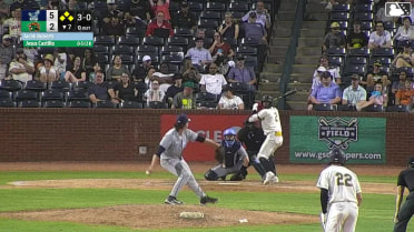 Jesus Castillo walks. Sammy Stafura scores. Brian Sanchez to 3rd. Josh Tate to 2nd.