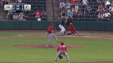Angel Genao singles on a ground ball to center fielder Carlos Jorge. Petey Halpin scores.
