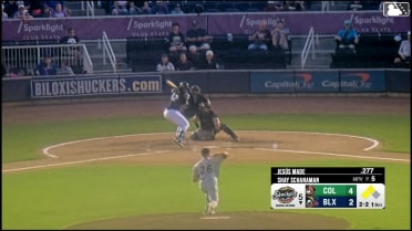 Shay Schanaman In play, run(s) to Jesús Made