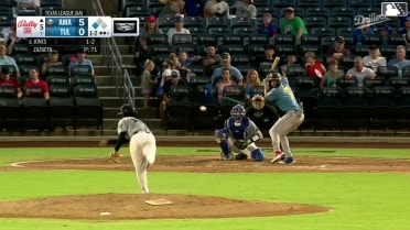 Druw Jones strikes out swinging.