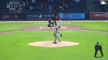 Vinny Capra singles on a line drive to left fielder Ryan Clifford. Mickey Gasper scores. Nate Eaton to 2nd.