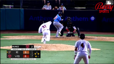 Starlin Aguilar doubles (12) on a fly ball to center fielder Tytus Cissell. Dervy Ventura scores. Brayden Corn scores.