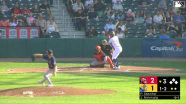 Arjun Nimmala homers (1) on a fly ball to center field.