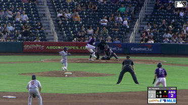 Zac Veen singles on a ground ball to left fielder Aaron Zavala. Nic Kent scores.