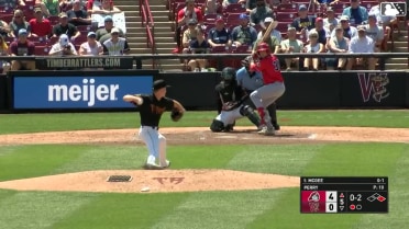 Cade McGee homers (3) on a fly ball to left field. Jalin Flores scores.