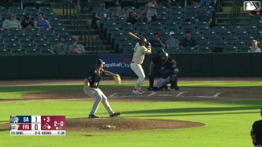 Marcus Lee Sang homers (12) on a fly ball to right center field. Corey Joyce scores.