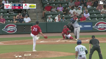 Freuddy Batista singles on a ground ball to center fielder Enddy Azocar. John Garcia scores.