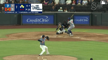 Kaelen Culpepper homers (8) on a fly ball to left field. Aaron Sabato scores. Tanner Schobel scores.