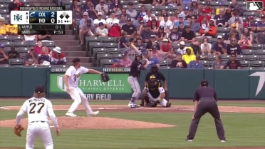 CJ Kayfus doubles (5) on a sharp fly ball to right fielder Ronny Simon. Ralphy Velazquez scores. Bo Naylor to 3rd.