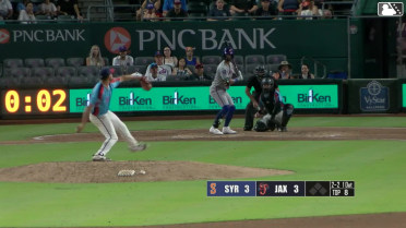 MJ Melendez homers (14) on a fly ball to right field.