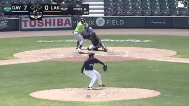 Jacob Friend triples (2) on a sharp fly ball to center fielder Zach MacDonald.