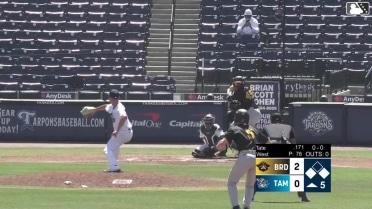 Murf Gray singles on a line drive to left fielder Logan Maxwell. Canon Reeder scores. Josh Tate to 3rd.