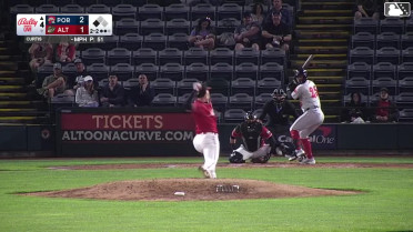 Ronald Rosario singles on a sharp line drive to center fielder Mitch Jebb. Nate Baez scores.