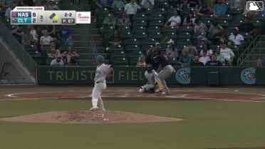 Eduardo Garcia homers (1) on a fly ball to left field. Andrick Nava scores.