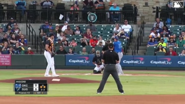 Brice Matthews makes a great diving stop