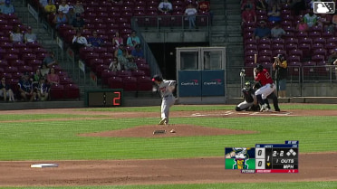 Vahn Lackey homers (2) on a fly ball to right field.