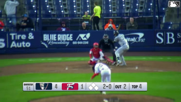 Garrett Martin homers (10) on a line drive to left field.