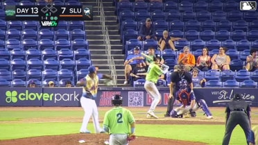 Drew Davies homers (3) on a fly ball to right field. Rafhlmil Torres scores.