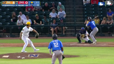 Brennan Milone singles on a line drive to center fielder Carson Roccaforte. Leo De Vries scores.