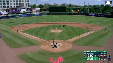 Daniel Pierce singles on a line drive to left fielder John Estevez. Alberth Palma scores. Jose Monzon to 2nd.