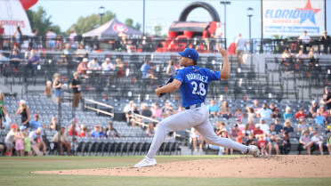 Rodriguez, Shuckers Staff Shines in One-Hit Shutout