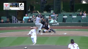 Frainyer Chavez out on a sacrifice fly to right fielder Nelson Rada. Jonah Bride scores. Aaron Zavala to 3rd.