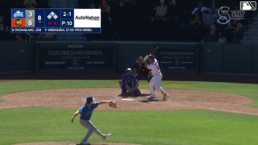 Colby Thomas homers (3) on a fly ball to center field.