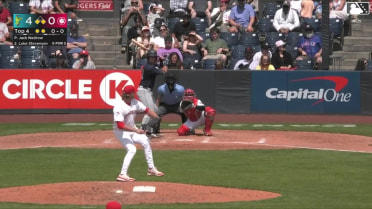 Luke Stevenson homers (10) on a fly ball to right field. Jo Oyama scores. Jonny Farmelo scores.