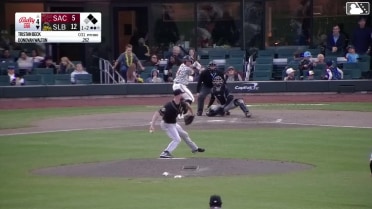 Donovan Walton singles on a line drive to center fielder Turner Hill. Omar Martinez scores. Denzer Guzman to 2nd.