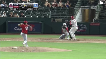 Jose Franco In play, run(s) to Blaze Jordan