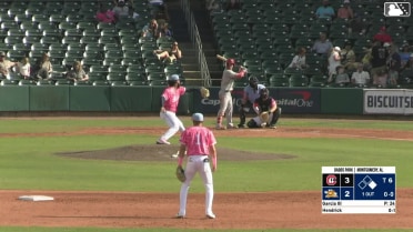 Austin Hendrick homers (5) on a fly ball to right field. Jay Allen II scores.