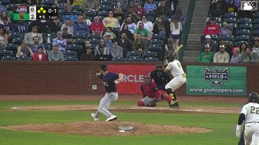 Yordany De Los Santos singles on a line drive to right fielder Justin Gonzales. Ivan Brethowr scores. Brian Sanchez to 3rd. Matt King to 2nd.