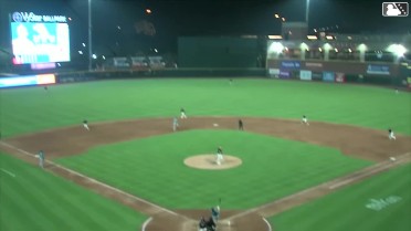 Dru Baker homers (4) on a fly ball to right center field. LaMonte Wade Jr. scores. Ryan Galanie scores.