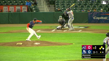 Jose Ramos singles on a line drive to left fielder Jorge Burgos. Eli Serrano III scores. Jacob Reimer scores.