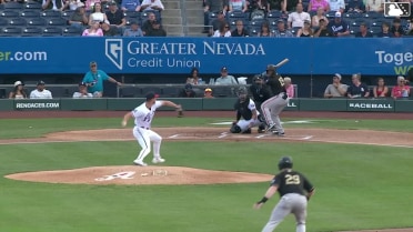 Eddys Leonard singles on a sharp line drive to center fielder Anderdson Rojas. Parks Harber scores. Will Brennan to 3rd.