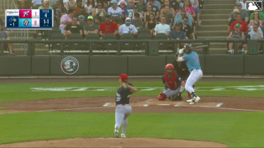 Jace Avina triples (2) on a sharp line drive to center fielder Pedro León. Jackson Castillo scores.