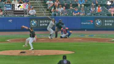 Milan Tolentino homers (14) on a fly ball to left center field. Kahlil Watson scores.
