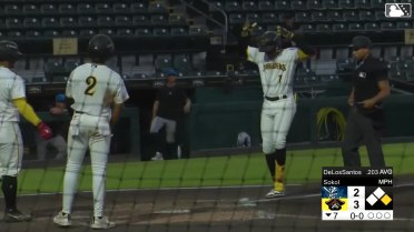 Yordany De Los Santos' first home run of the year