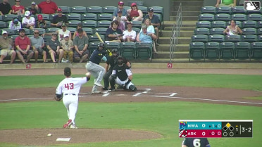 Javier Vaz singles on a ground ball to center fielder Jonny Farmelo. Luke Pelzer scores.